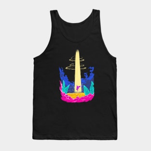 Flying Fairy in Beauty Landscape Tank Top